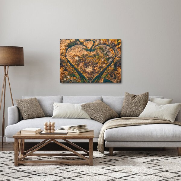 Kép - Szív alakú folyó (70x50 cm)