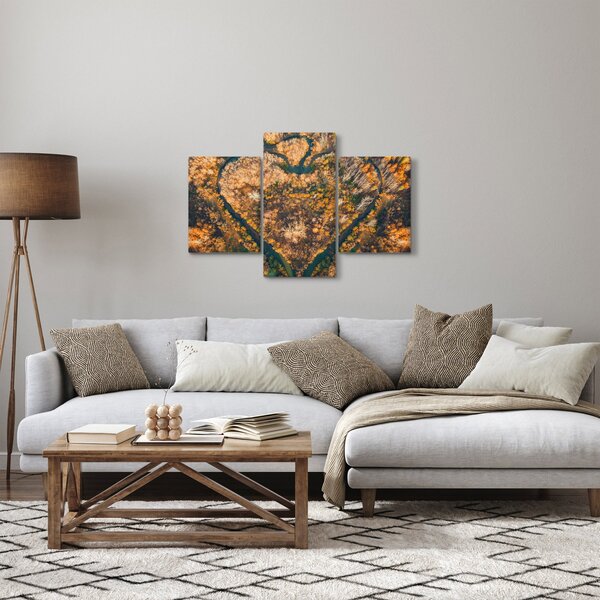 Kép - Szív alakú folyó (90x60 cm)