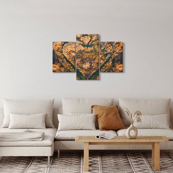 Kép - Szív alakú folyó (90x60 cm)