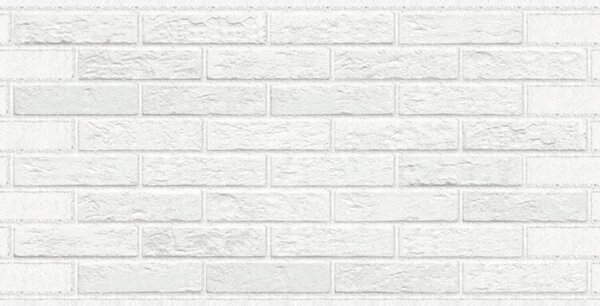 3D PVC falpanel Fehér tégla mintás