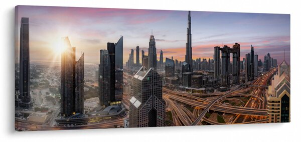 Kép - Dubai panorámája (120x50 cm)