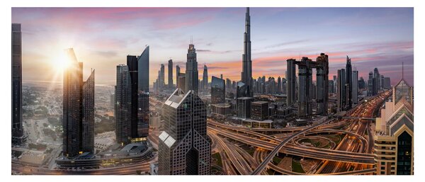 Kép - Dubai panorámája (120x50 cm)
