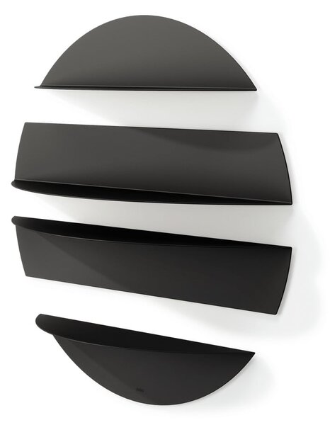 Fekete fém polc készlet 4 db-os 76 cm Solis – Umbra