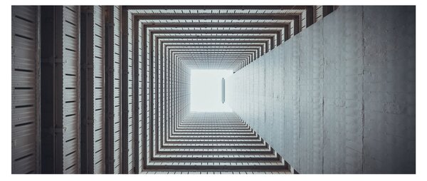 Kép - Kilátás az épület belsejéből (120x50 cm)
