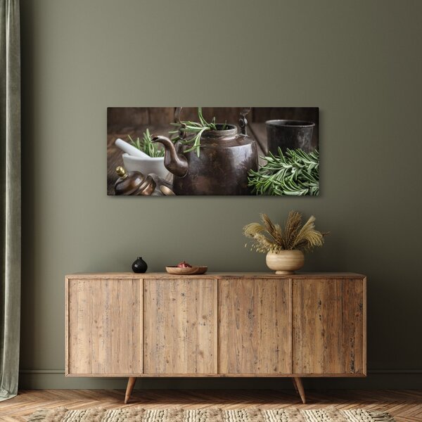 Kép - Teáskanna rozmaringgal (120x50 cm)