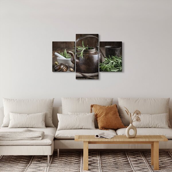 Kép - Teáskanna rozmaringgal (90x60 cm)