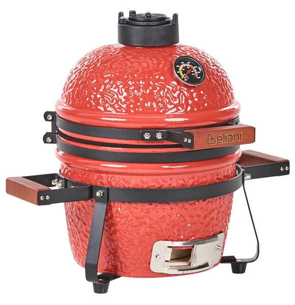 Mini grillező KAMADO Kerámia Piros