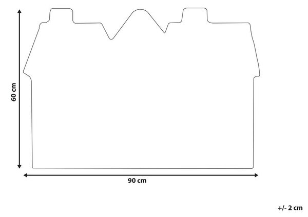Lábtörlő MUHIKAP Természetes 60 x 90 cm Karácsonyi minta Kókuszrost