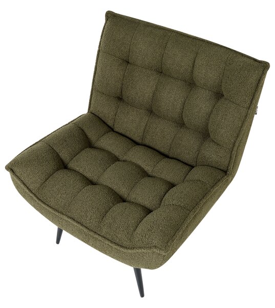 Fotel ALVESTA Buklé Sötétzöld