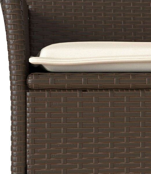 VidaXL Polyrattan Kerti Étkezőgarnitúra - 3 részes