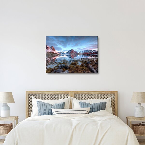 Kép - Napfelkelte Reine felett (70x50 cm)