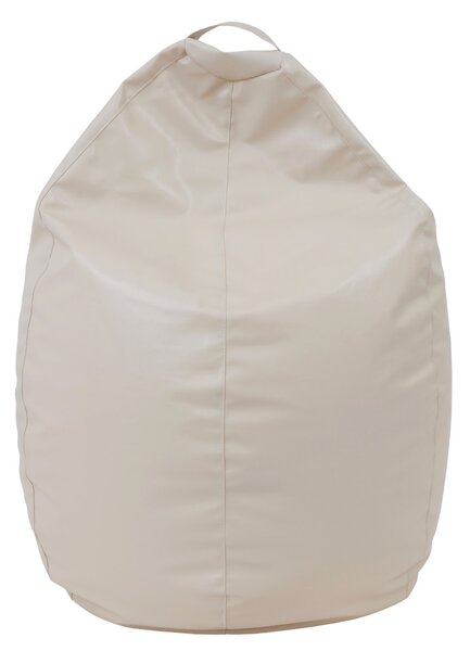 Mara babzsákfotel - műbőr - krém - 200 liter