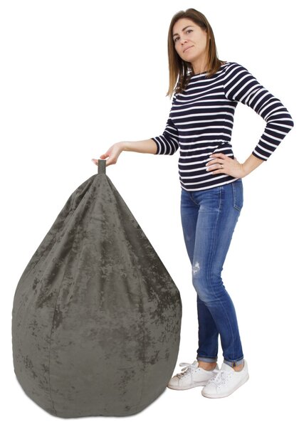 Mara babzsákfotel - E30 szövet - szürke - 200 liter