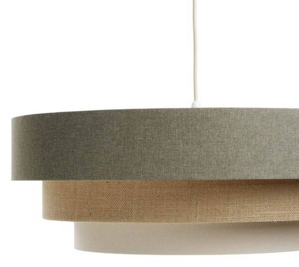 Maco Design Triniti függőlámpa, zöld/bézs/krém, Ø 60 cm, textil, dimmelhető, Zöld, Nappali / Étkező, Textil / szövet / selyem
