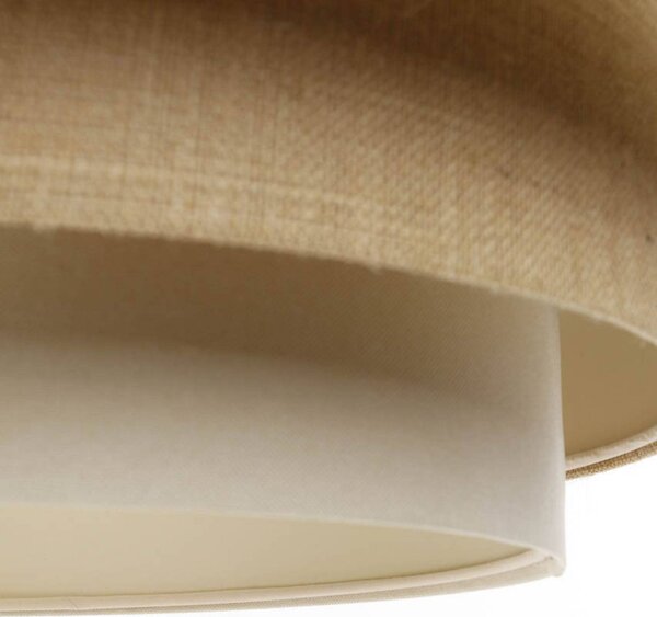 Maco Design Triniti függőlámpa, zöld/bézs/krém, Ø 60 cm, textil, dimmelhető, Zöld, Nappali / Étkező, Textil / szövet / selyem