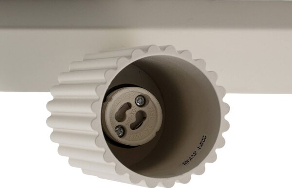 SOLLUX LIGHTING Carbon mennyezeti spotlámpa, bézs, 81 cm hosszú, alumínium, 4 lámpás., dimmelhető, Krém / borostyánsárga, Nappali / Étkező, Alumínium, Modern