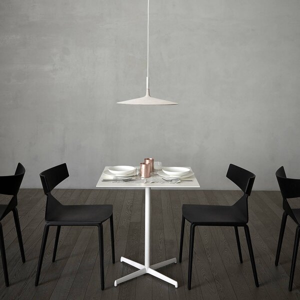 Foscarini Aplomb Közepes LED lógó világítás, fehér, dimmelhető, Fehér / opál, Konyha, Beton, Dizájn