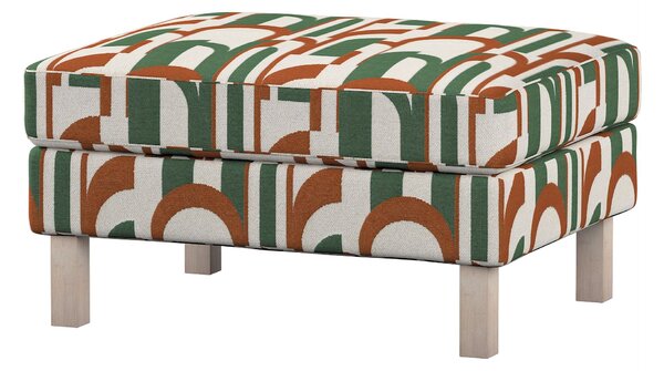 Karstadt Ottomán termék színe zöld szövet fonott, mintás
