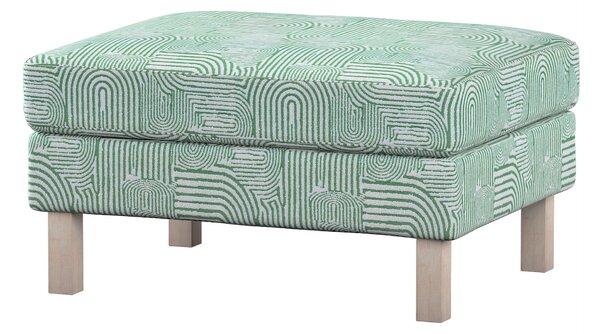 Karstadt Ottomán termék színe zöld szövet fonott, mintás