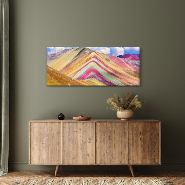 Kép - Rainbow Mountain, Peru (120x50 cm)