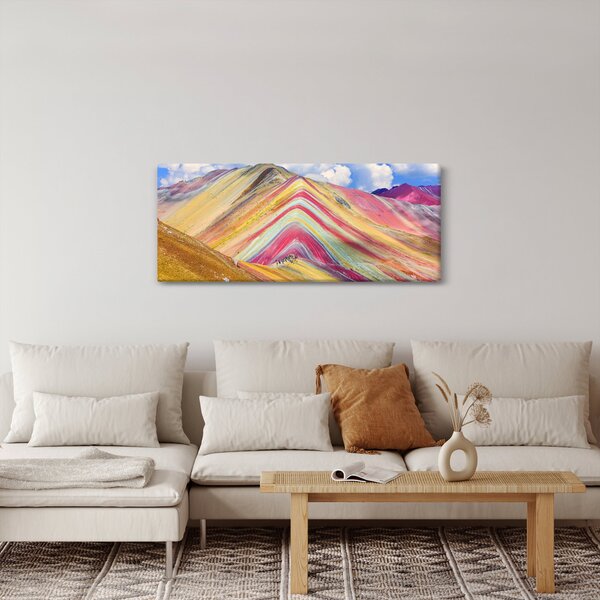 Kép - Rainbow Mountain, Peru (120x50 cm)