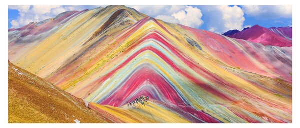 Kép - Rainbow Mountain, Peru (120x50 cm)