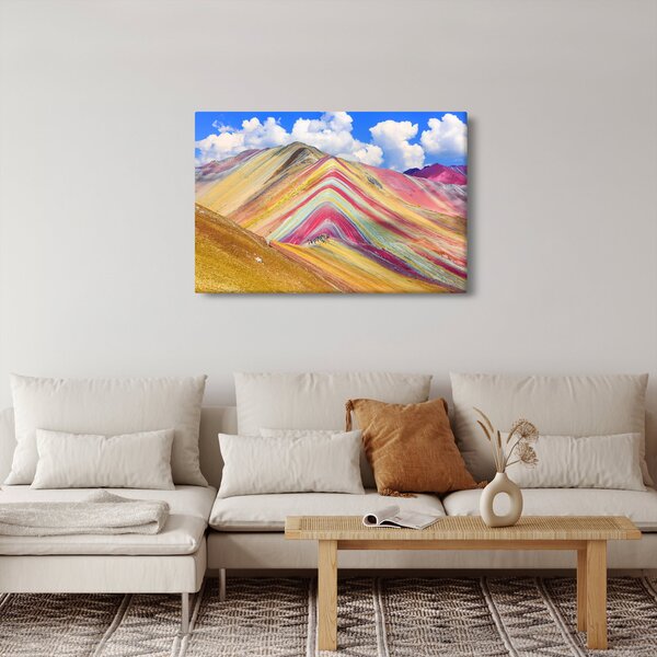 Kép - Rainbow Mountain, Peru (90x60 cm)