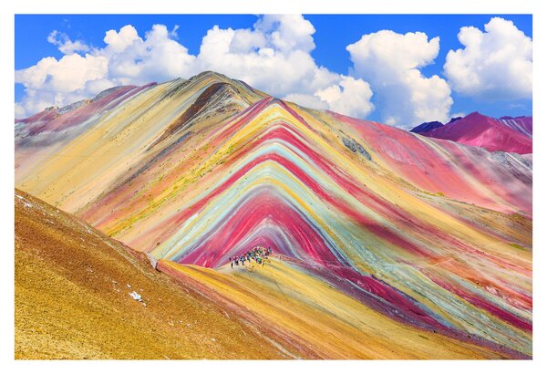 Kép - Rainbow Mountain, Peru (90x60 cm)