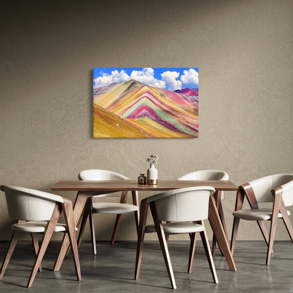 Kép - Rainbow Mountain, Peru (90x60 cm)