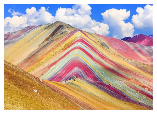 Kép - Rainbow Mountain, Peru (70x50 cm)