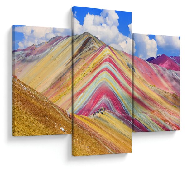 Kép - Rainbow Mountain, Peru (90x60 cm)