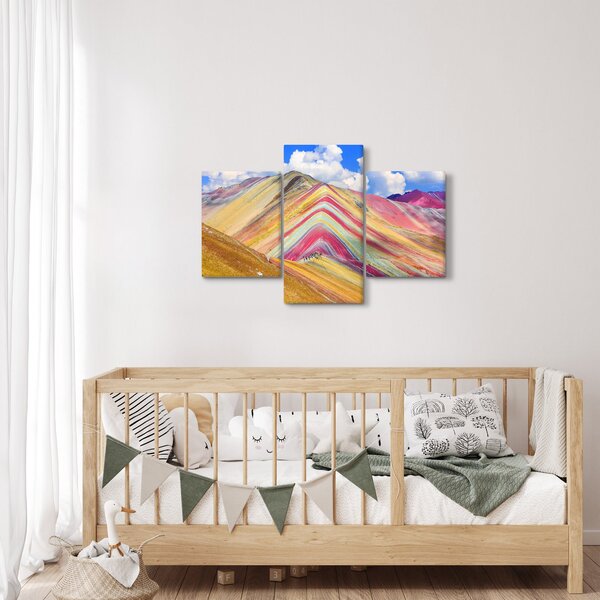 Kép - Rainbow Mountain, Peru (90x60 cm)