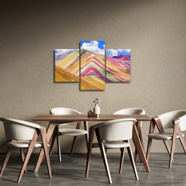 Kép - Rainbow Mountain, Peru (90x60 cm)