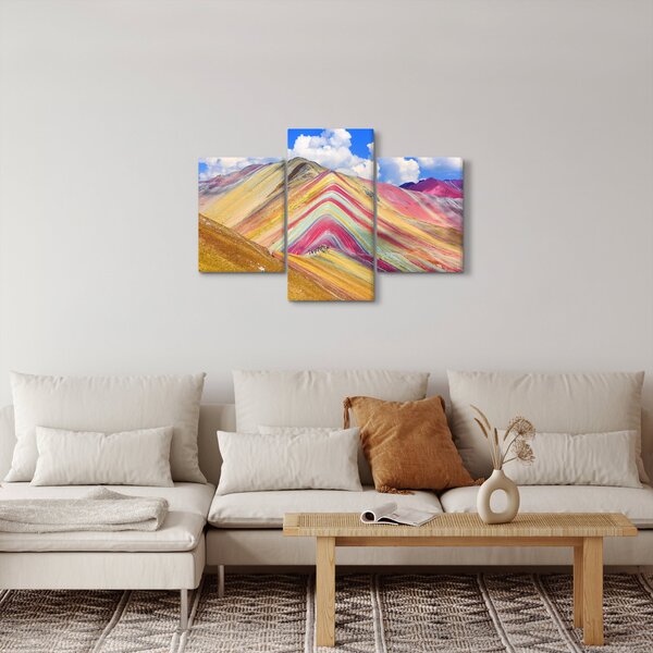 Kép - Rainbow Mountain, Peru (90x60 cm)