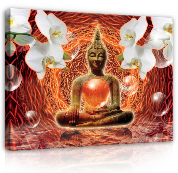 Vászonkép, Buddha, 100x75 cm méretben