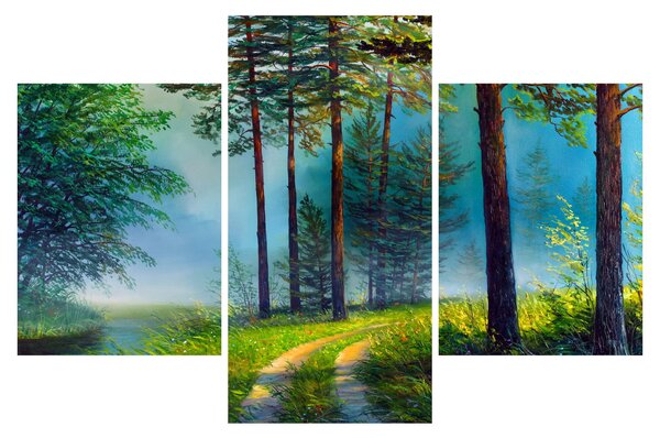 Kép - Olajfestmény tájkép (90x60 cm)
