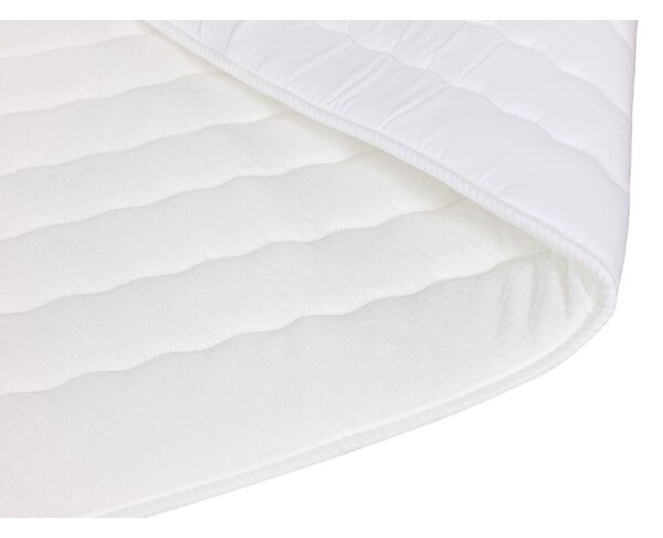 CAROLA boxspring ágy 160x200 - fehér + INGYENES topper