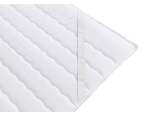 CAROLA boxspring ágy 160x200 - fehér + INGYENES topper