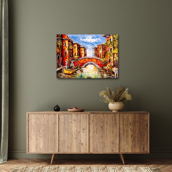 Kép - Olajfestmény a városról III. (70x50 cm)