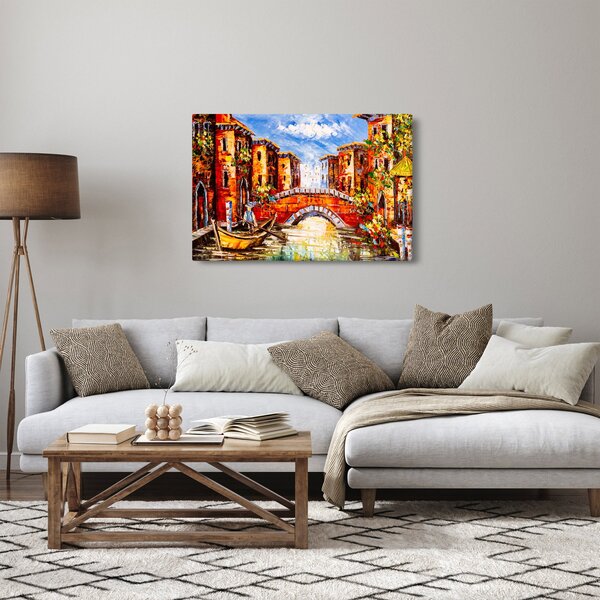 Kép - Olajfestmény a városról III. (90x60 cm)