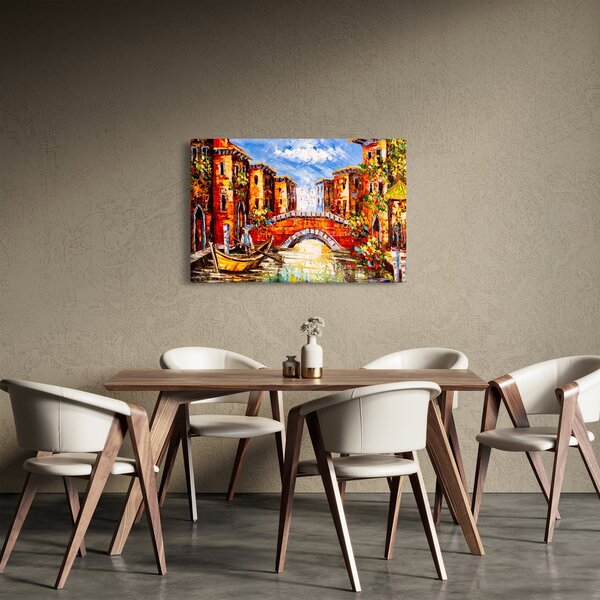 Kép - Olajfestmény a városról III. (90x60 cm)