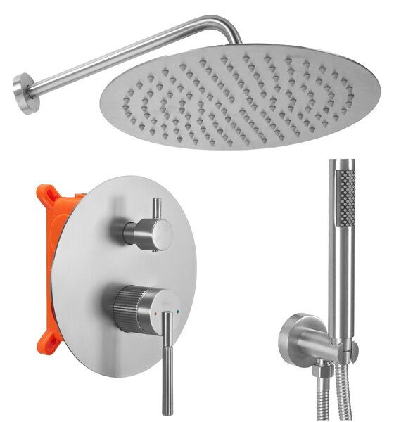 Beépített Zuhanyszett Rea Argon Nickel Brush + BOX