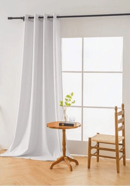 Fehér OXFORD LIGHT függöny 140x270 cm Felfüggesztés: Hullámos sínszalag