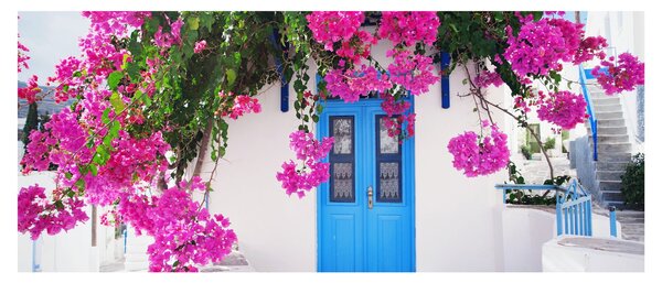 Kép - Hagyományos görög ház (120x50 cm)