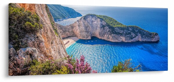 Kép - Navagio strand, Görögország (120x50 cm)