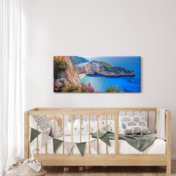 Kép - Navagio strand, Görögország (120x50 cm)