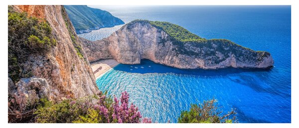 Kép - Navagio strand, Görögország (120x50 cm)