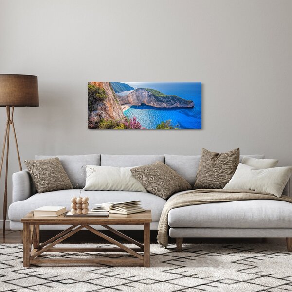 Kép - Navagio strand, Görögország (120x50 cm)