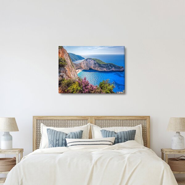 Kép - Navagio strand, Görögország (70x50 cm)