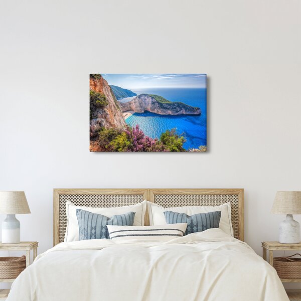 Kép - Navagio strand, Görögország (90x60 cm)